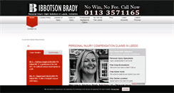 Desktop Screenshot of ibbotsonbrady.co.uk