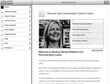 Tablet Screenshot of ibbotsonbrady.co.uk